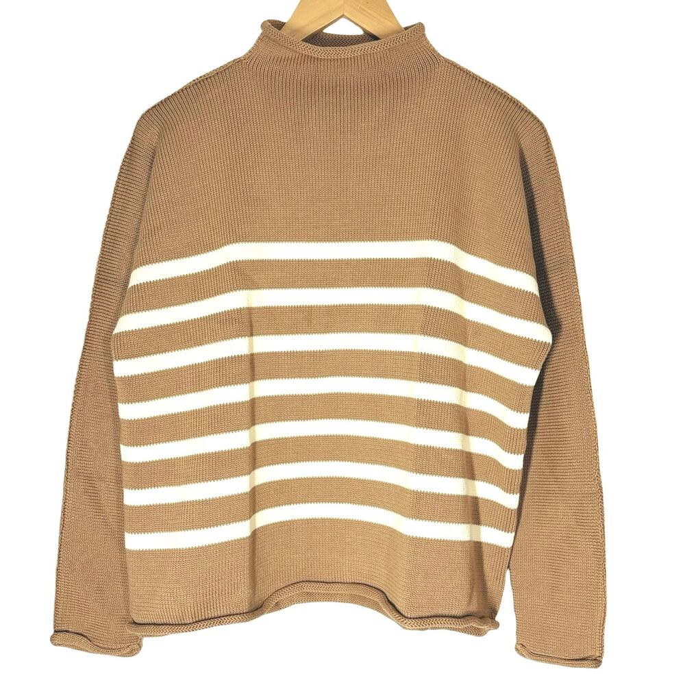 Frank & Eileen Monterey Rolled Funnel Neck Sweater Women’s Size Small Luxury